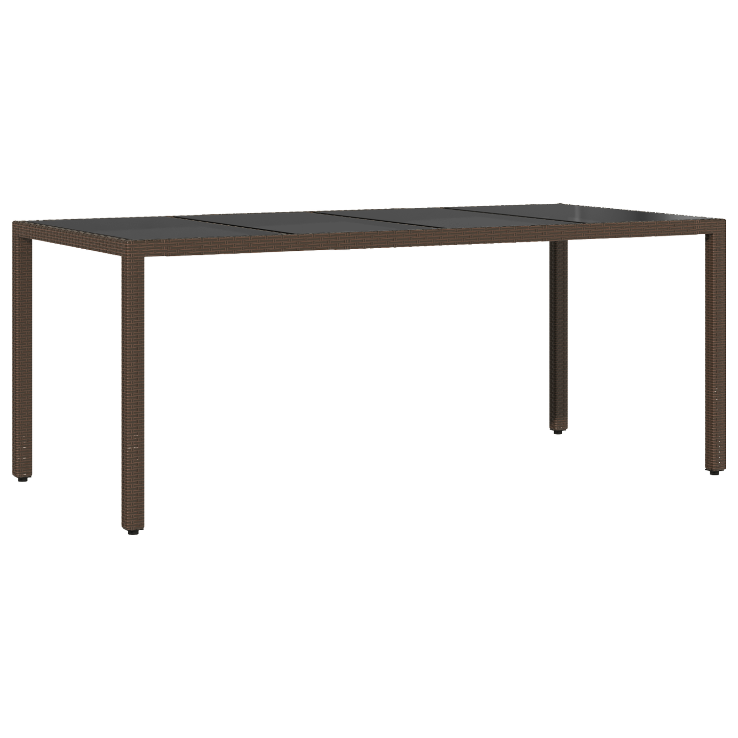 9-delt hagemøbelsett Brun Poly Rattan