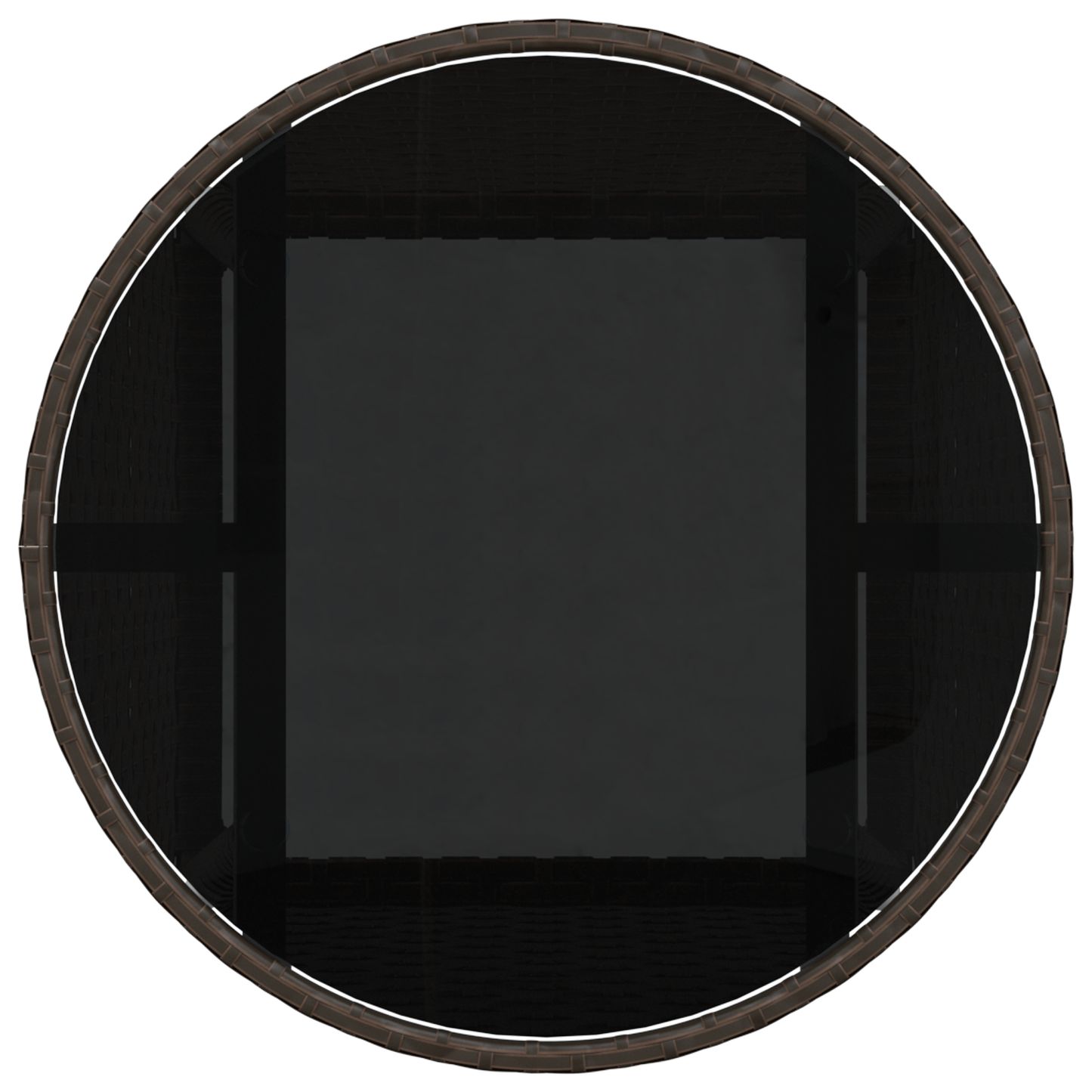 5-delers Hage Spisebord Brun Polyrotting