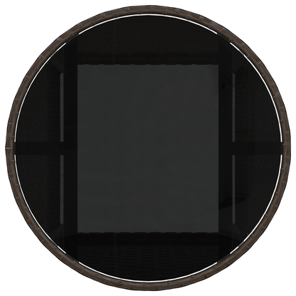 5-delers Hage Spisebord Brun Polyrotting