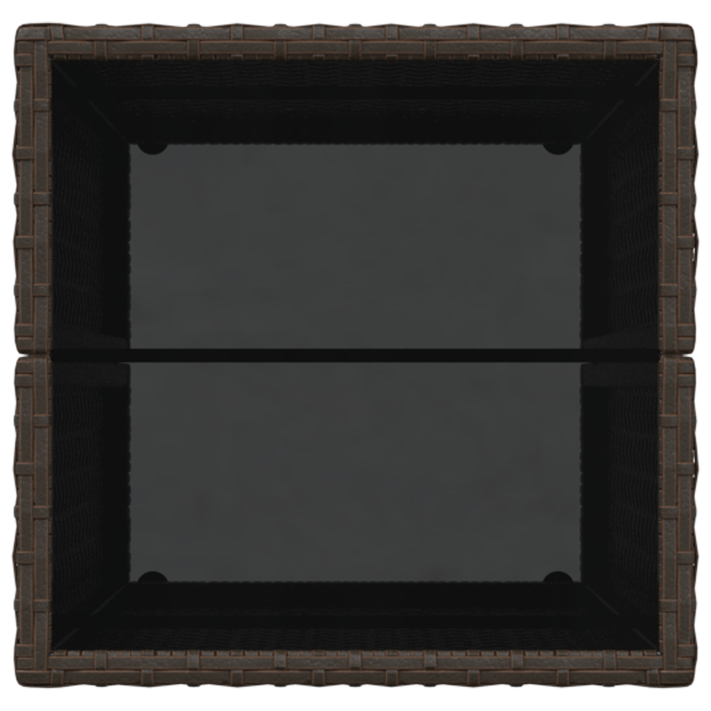 3-delers hagebistrosett med puter brun polyrotting