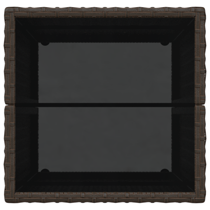 3-delers hagebistrosett med puter brun polyrotting