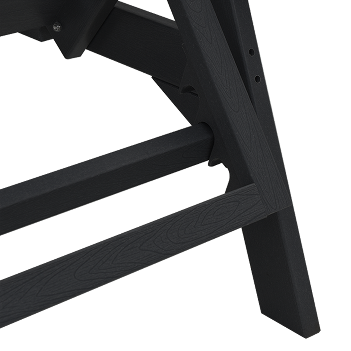 3 Delt Hage Lounge Sett - Svart HDPE