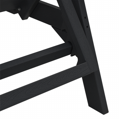 3 Delt Hage Lounge Sett - Svart HDPE