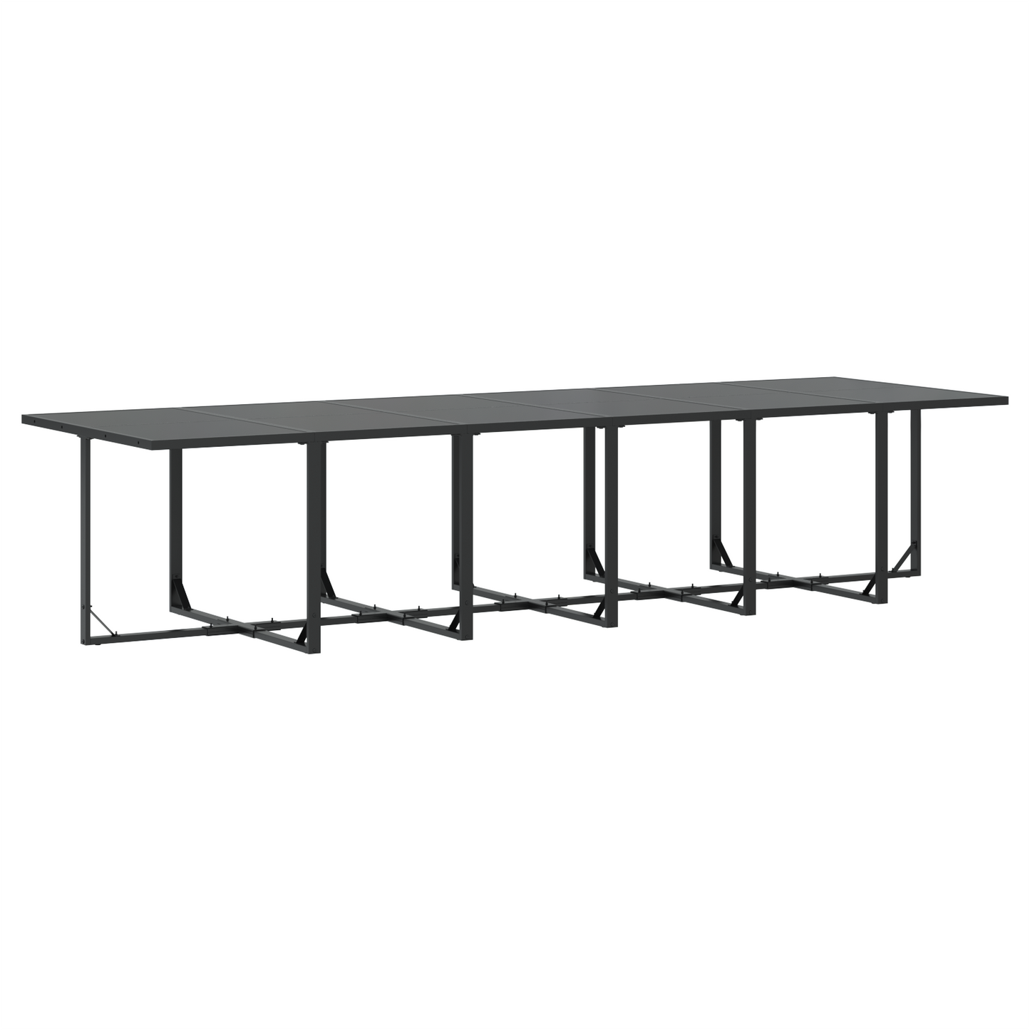 18 Delers Hagemøbelset med Puter i Stål og Textilene