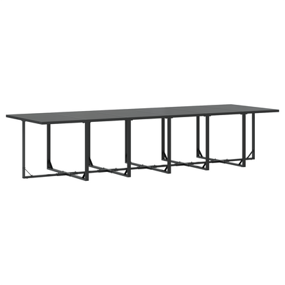 18 Delers Hagemøbelset med Puter i Stål og Textilene