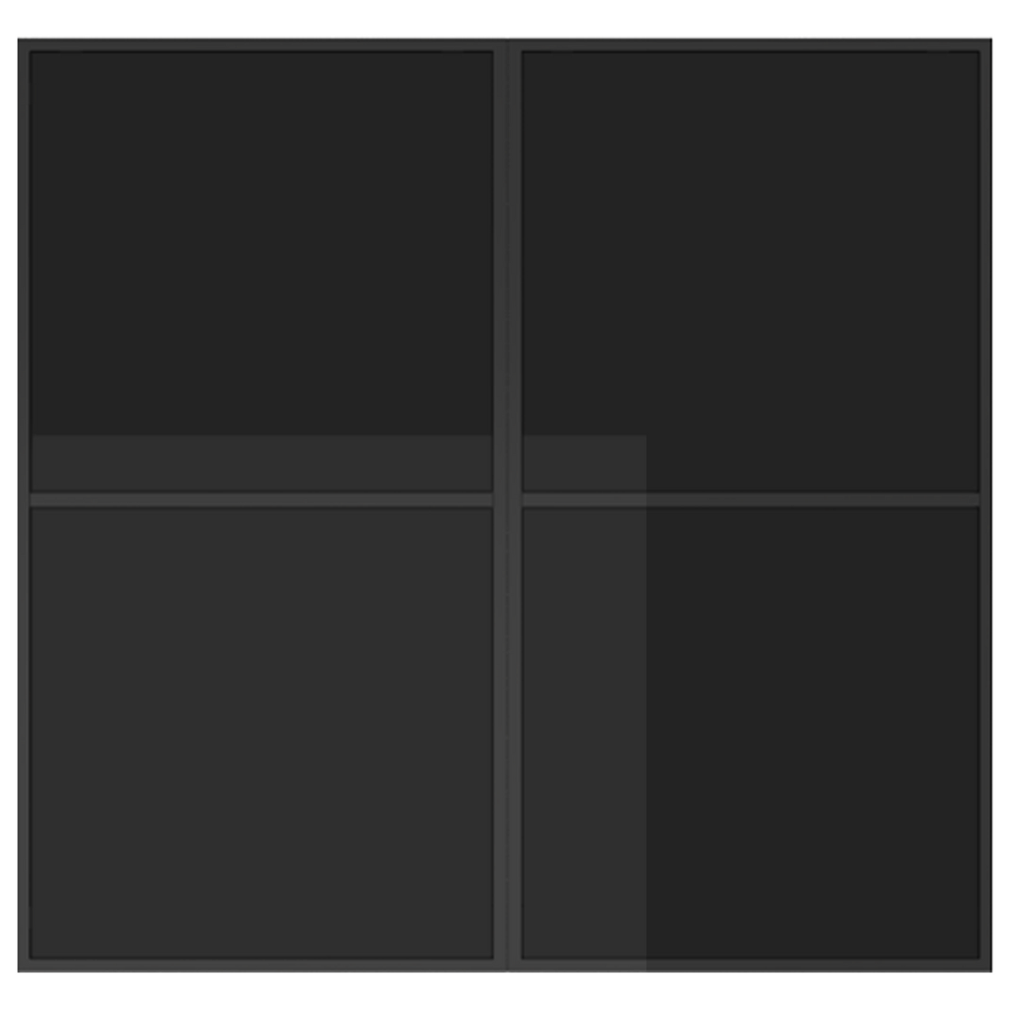 10-delt hagemøbelset med puter, stål og tekstilene