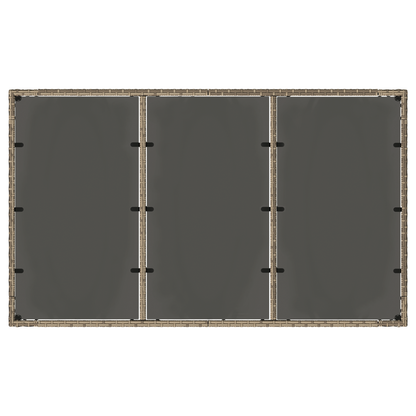 5 Delt Hage Spisegruppe Grå Poly Rottning