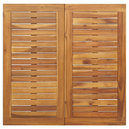 5-delers Hage Spisebordsett Beige Poly Rattan Akasie