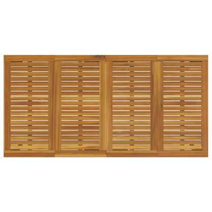 7-delt hagemøbelsett beige poly rattans akasietre