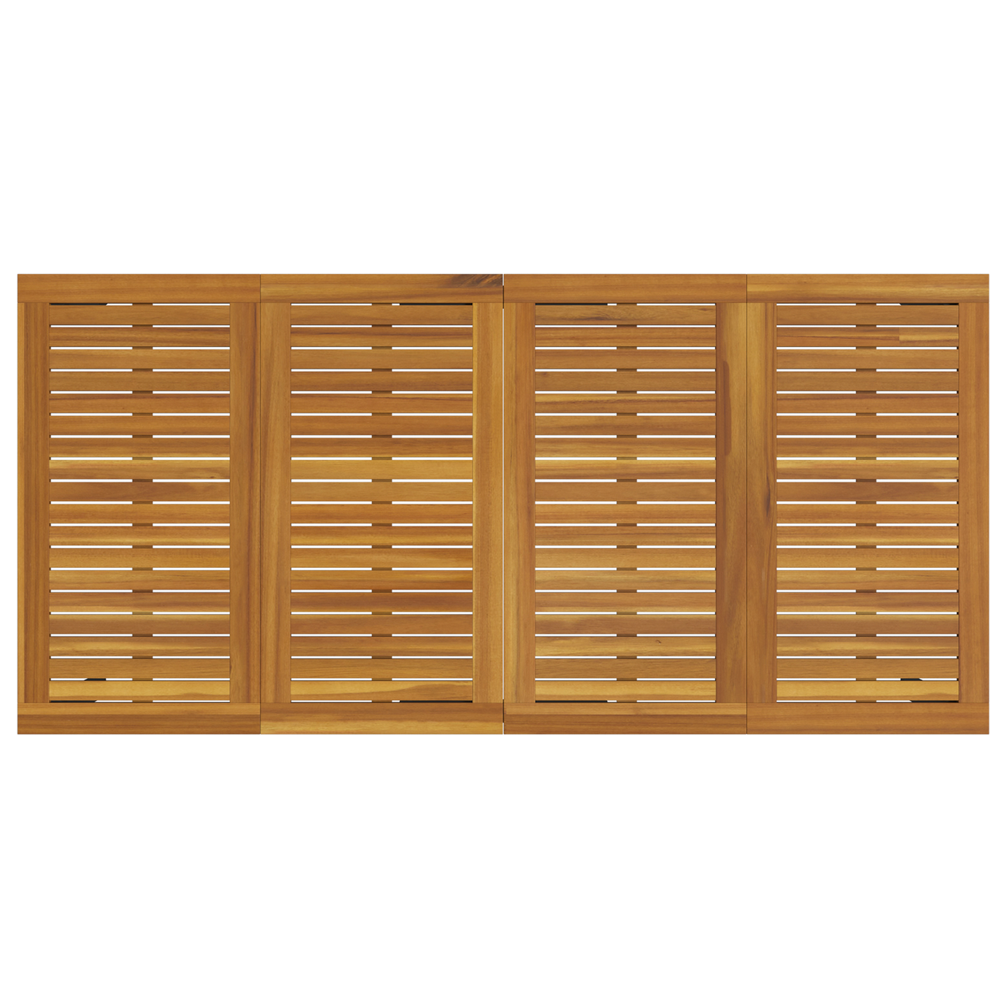 7-delt Hage Spisestue Sett Beige Poly Rattan Akacia