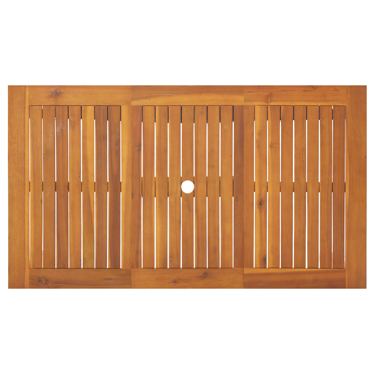 7-delt hage spisestue beige poly rattan akasie