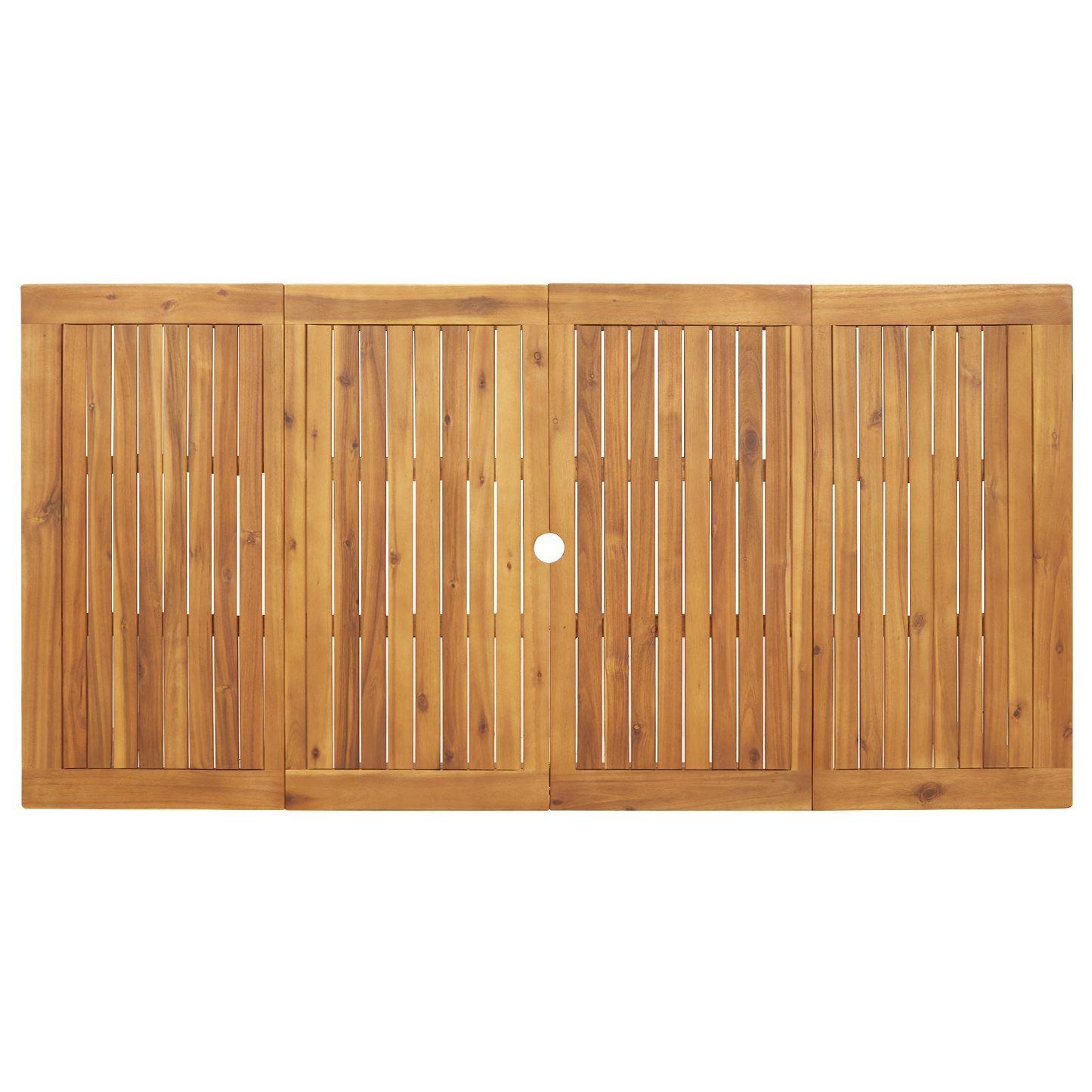 7 Delers Hage Spisestue Beige Poly Rattan Akasie