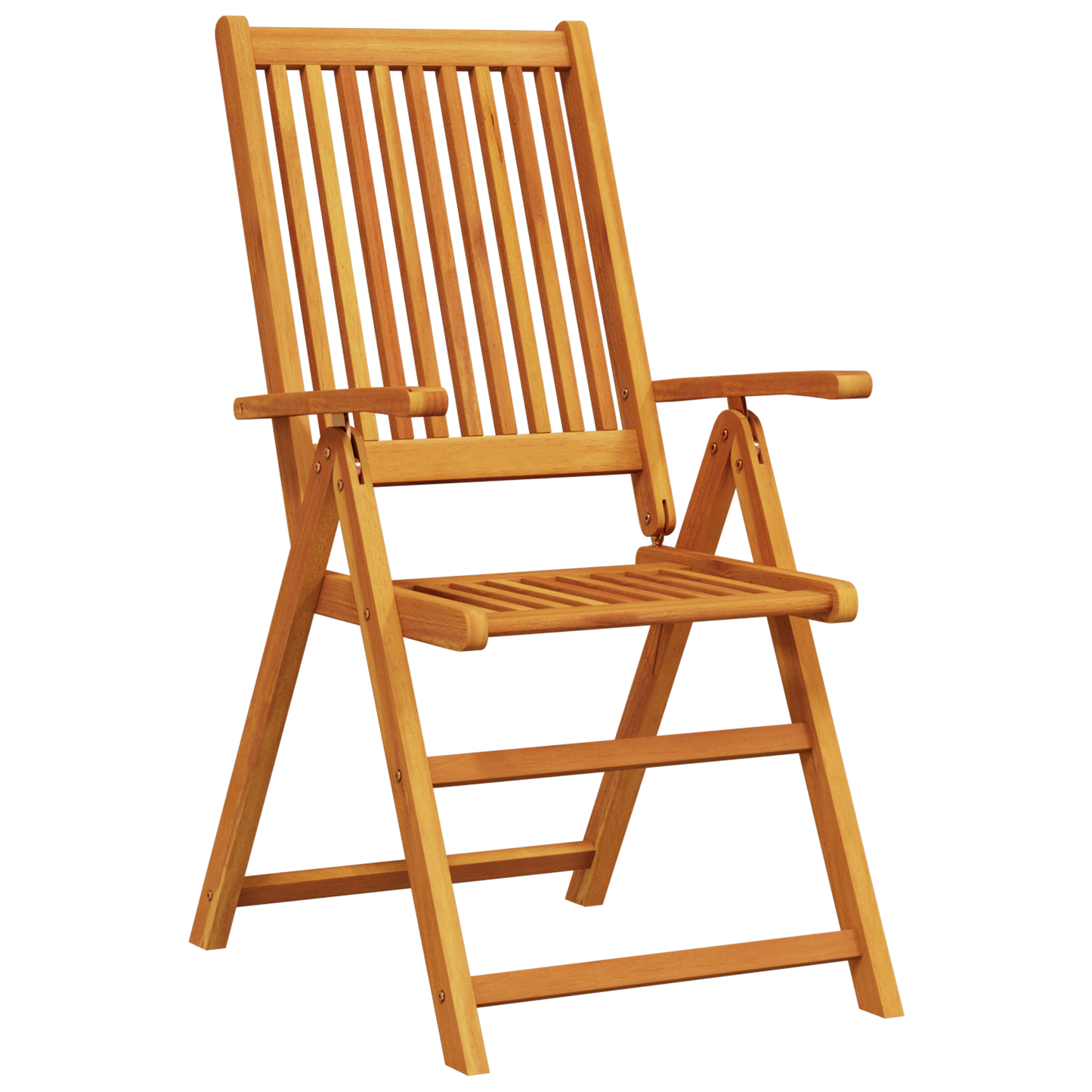 3-delt hagemøbelsett i solid akasietre som kan felles sammen