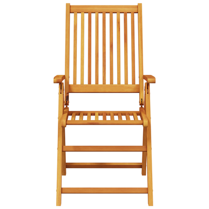 3-delt hagemøbelsett i solid akasietre som kan felles sammen