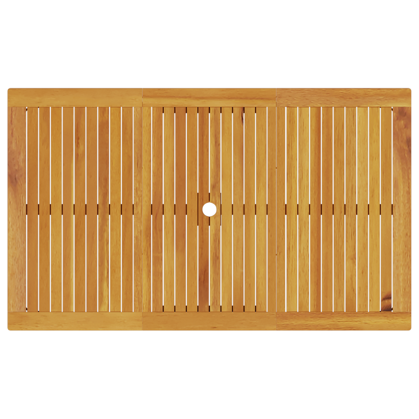 3-delt hagemøbelsett i solid akasietre som kan felles sammen