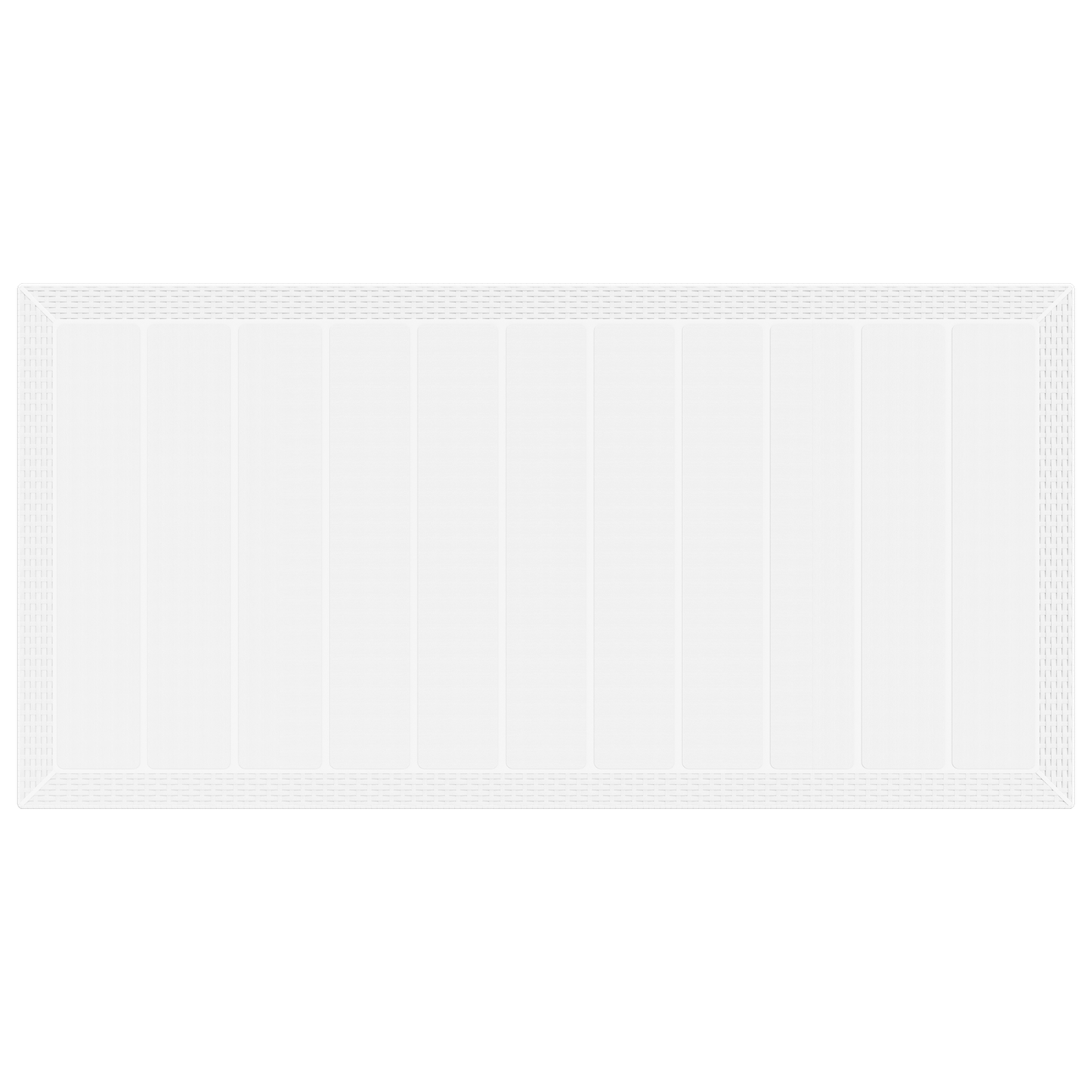 9 Delt Hage Spisebord Set med Puter Hvit Poly Rattan