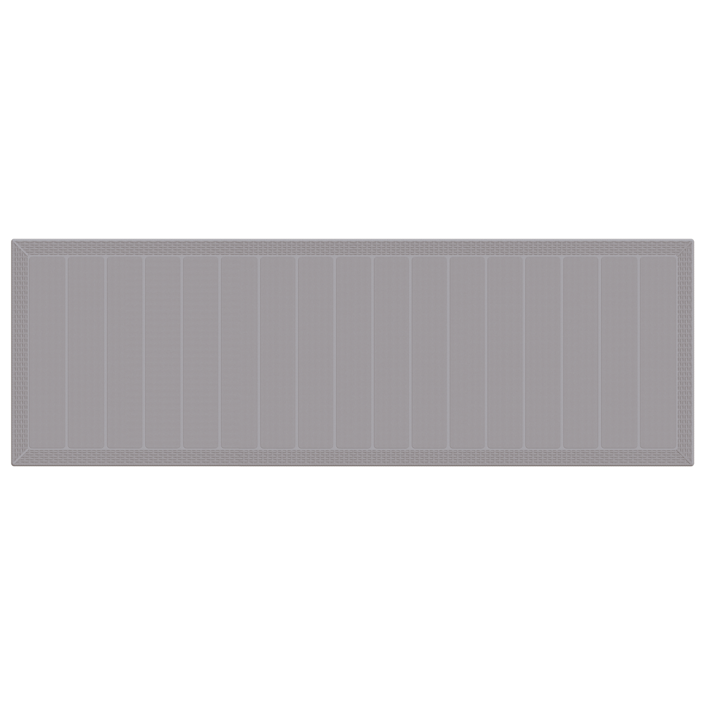 Hagemøbelsett 13 Deler med puter Lysegrå Polyrotting