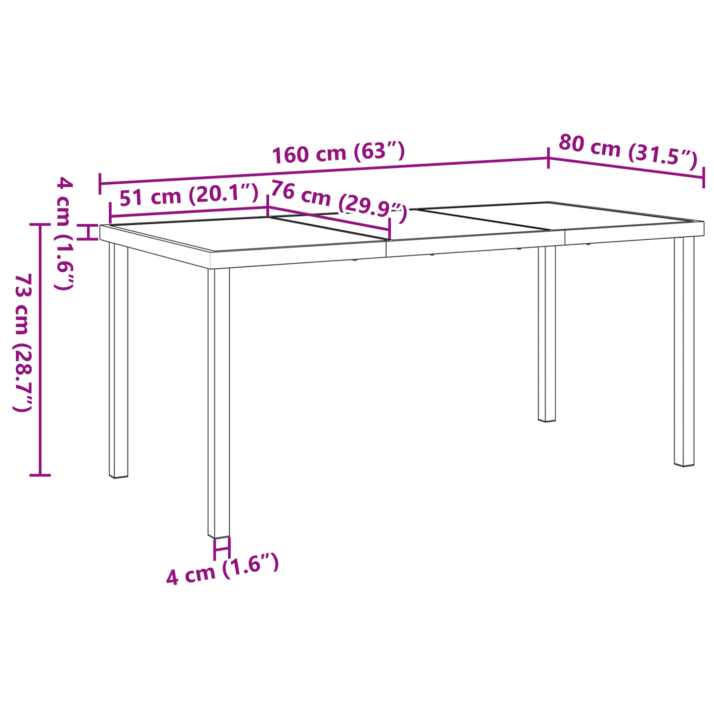 5-delt hagespisesett grå poly rotting