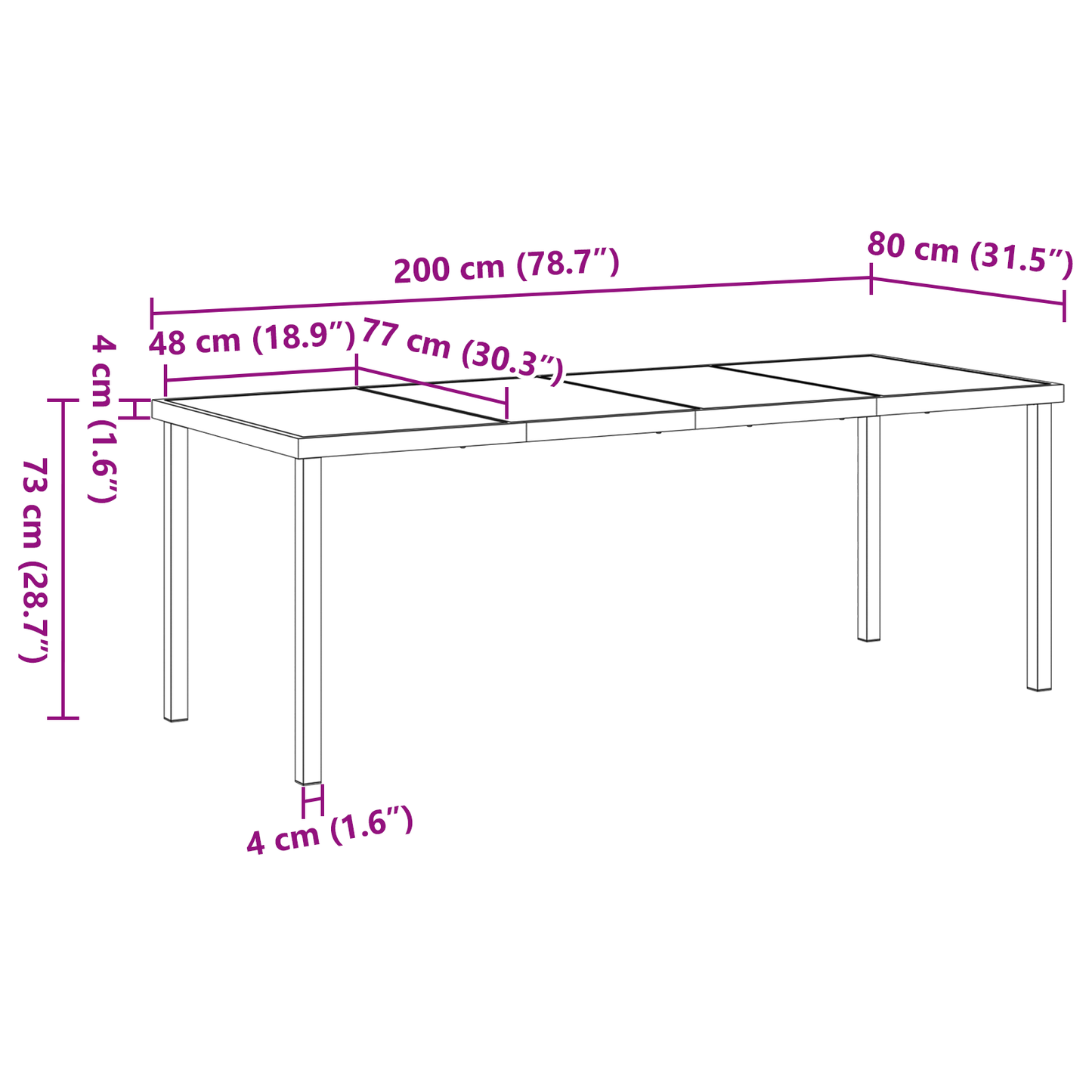 9-delers hagespisestuesett med puter svart poly-rotning