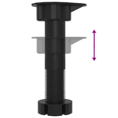 4-delt kjøkkenskapsett i røkt eik av konstruert tre