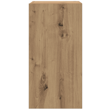 4-delt TV-skapsett Vegghengt Kunstnerisk Eik Konstruert Tre