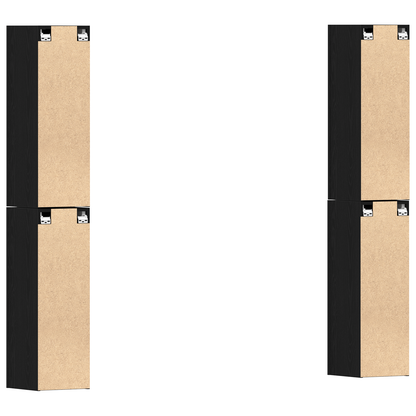 4-delt TV-stativsett i svart eik - 30,5 x 30 x 90 cm - Laget av ingeniørtre