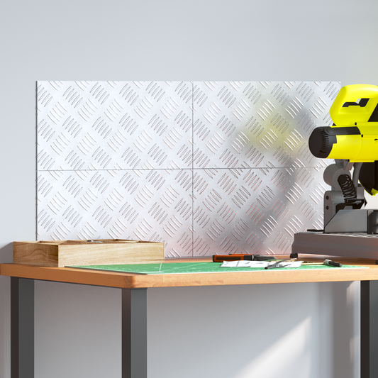 Aluminium sjakkert plater 4 stk Sklisikker 40x20 cm