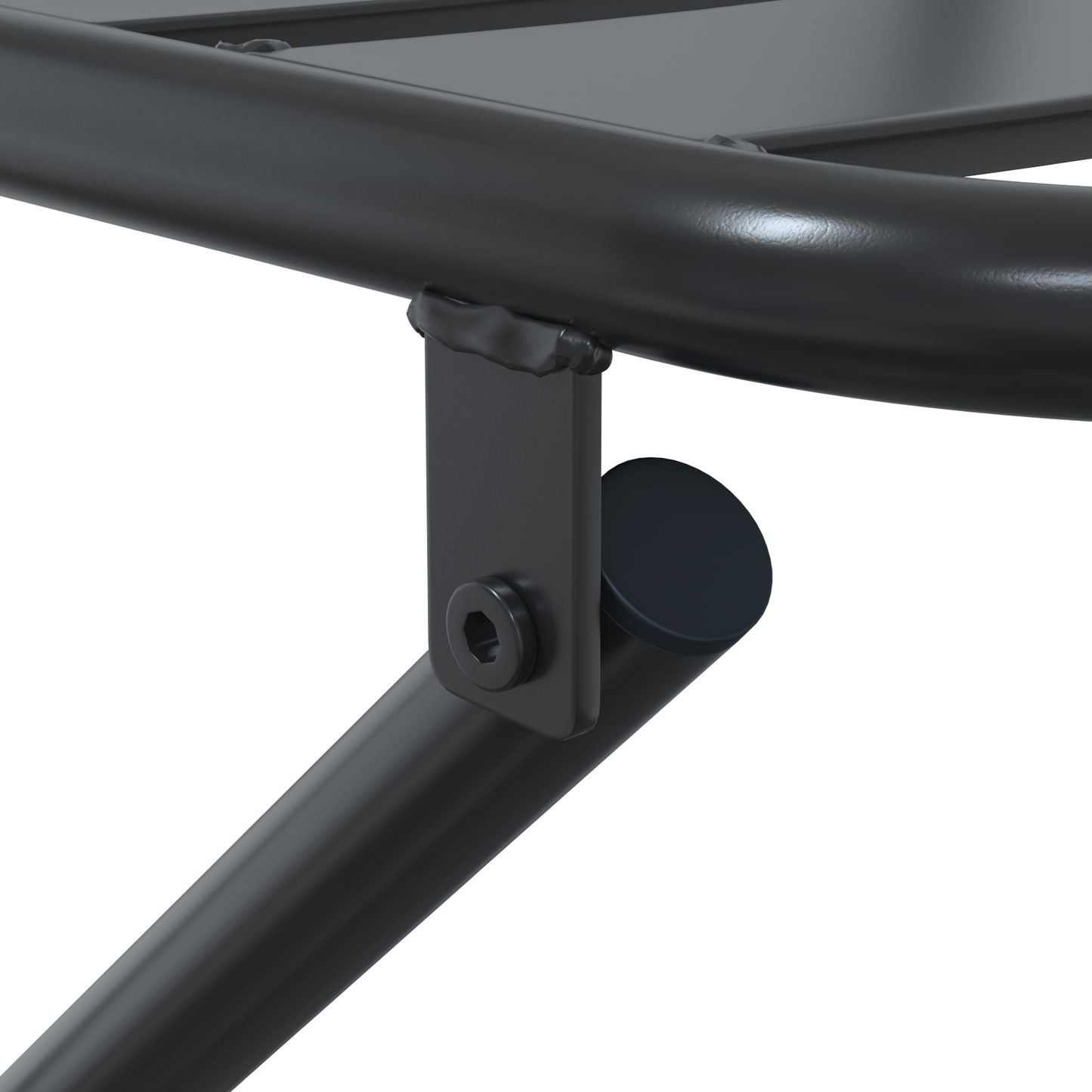 3-dels sammenleggbart bistrosett antrasitt stål