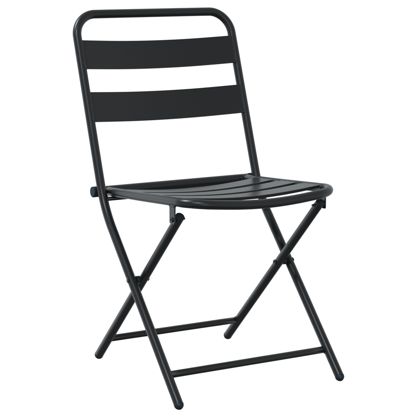 3-dels sammenleggbart bistrosett antrasitt stål