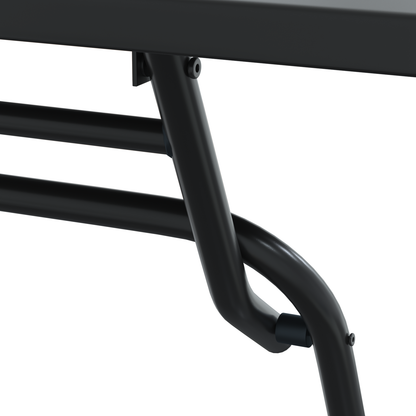 3-delt sammenleggbart bistrosett Antrasitt stål