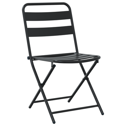 3-delt sammenleggbart bistrosett Antrasitt stål