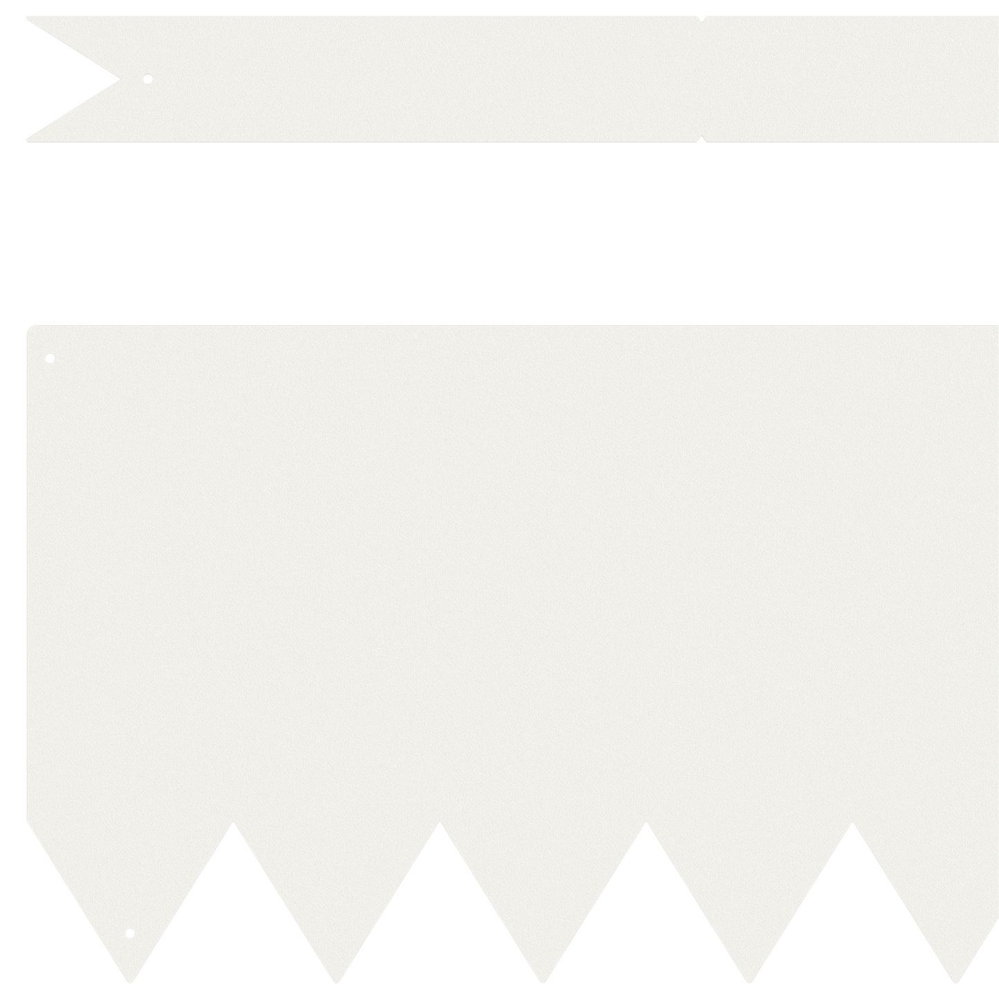 hagekanter 30 stk Hvit 100x0.5x20 cm Plast