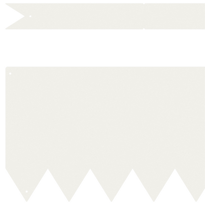 hagekanter 30 stk Hvit 100x0.5x20 cm Plast