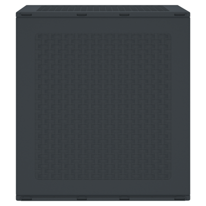 hageoppbevaringsboks Antrasitt 55x53x57 cm PP