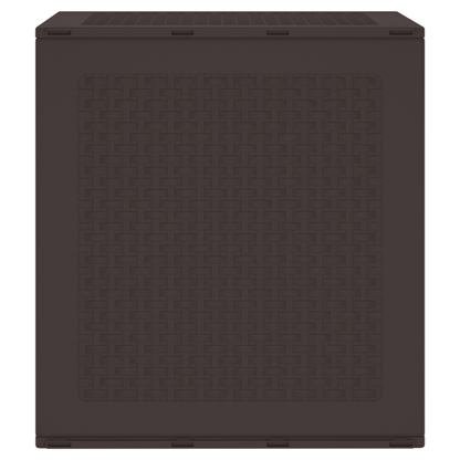 Hageoppbevaringskasse Brun 55x53x57 cm PP