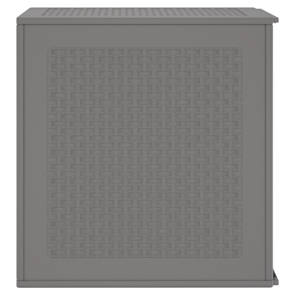 Hageoppbevaringsboks Lysegrå 55x53x57 cm PP