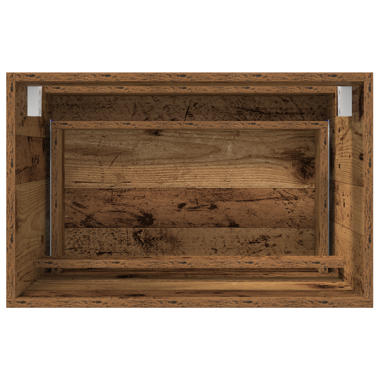 2-delt baderomsmøbelsett Gamle tre Konstruert tre