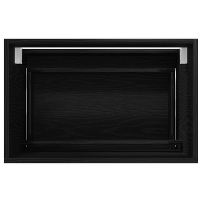 2-delt bademøbelsett svart eik konstruert tre